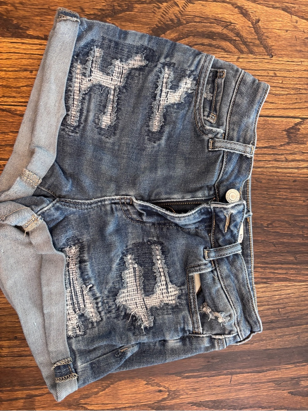 SO Blue High-Rise Denim Shorts